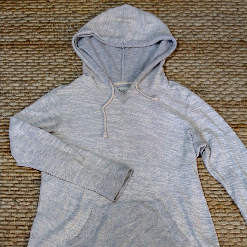 Grey hoodie sweatshirt